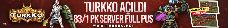 TURKKO.NET ▌83/1 PK Server ▌Full Pus Başlangıç ▌x64 Bit Client dx11 ▌ 2009'dan Bu Yana Aynı Heyecan! banner